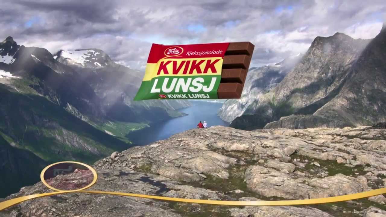 The forbidden Freia Kvikk Lunsj advertisement