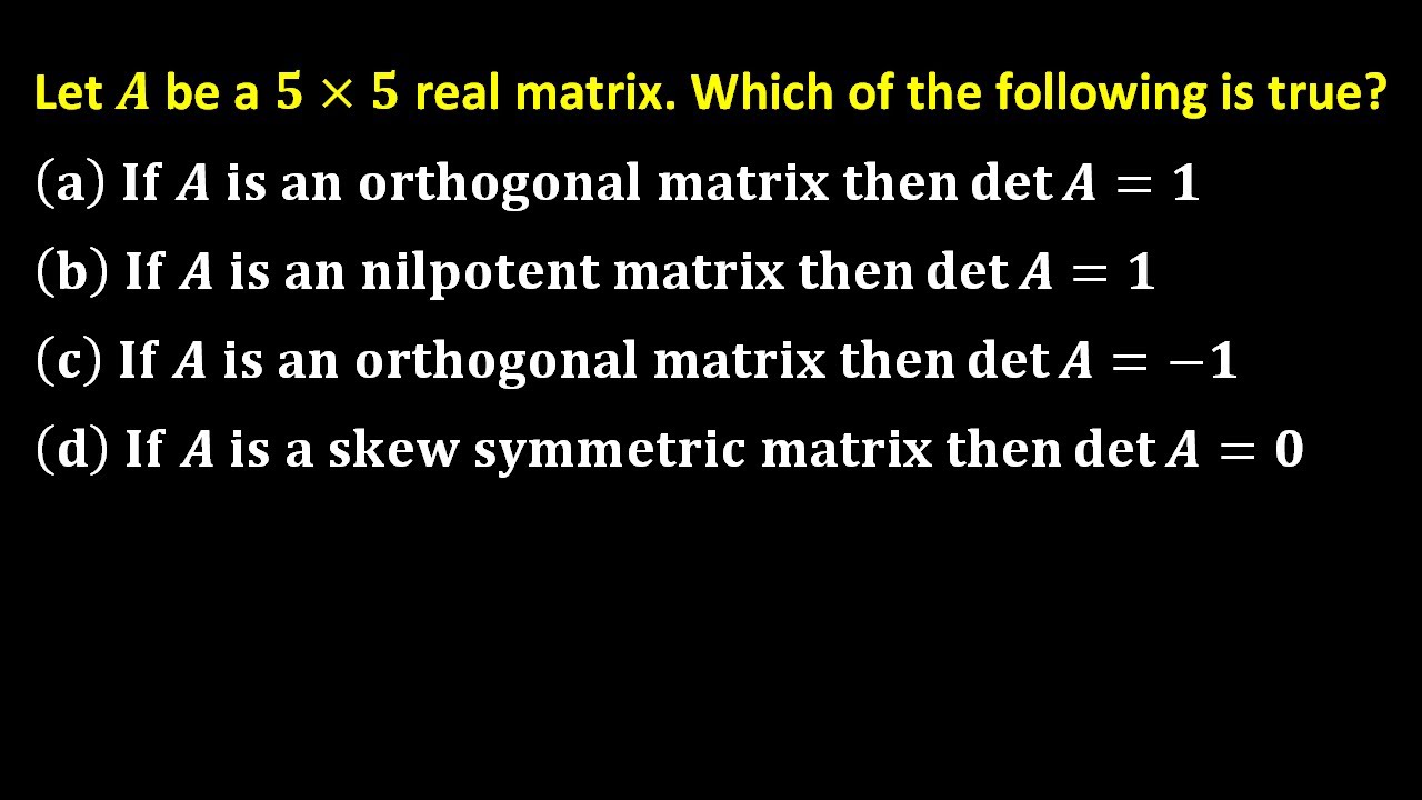 The #1 GRE Math Concept You Need to Master for Orthogonal Matrix Questions