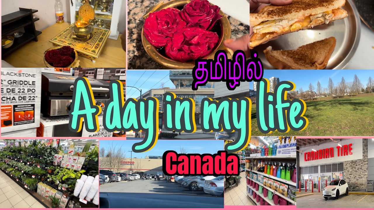 A day in my life vlog in tamil 2 | my full day routine vlog | canada vlog in tamil | shopping vlog