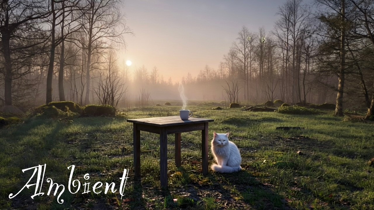 | Relax | Forest Café - Before Anyone Wakes, The Quiet Dawn @CatCaféMusic_HonuCat #cat #café #coffee