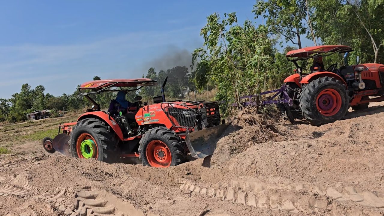 รถไถม้างตอยูคาสุดจัดปลัดบอกKubota m9540 m8808