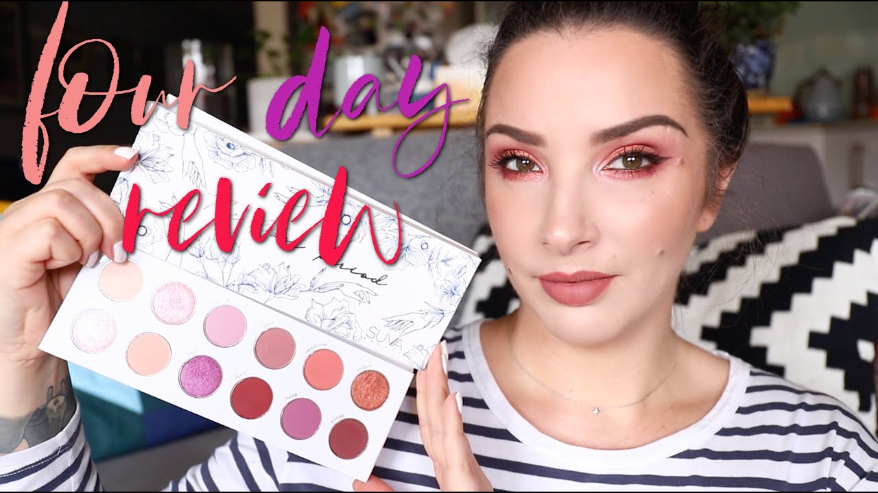 4 look review - SUVA BEAUTY THE ROSE PERIOD PALETTE