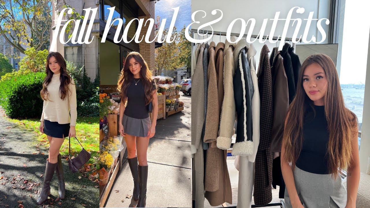 Fall Winter Essential Coats + Sweaters Try-On Haul | viviannnv