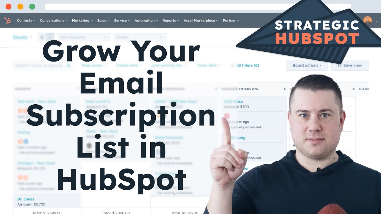 How to Set Up a Newsletter Subscription System in HubSpot | Strategic HubSpot Tutorial