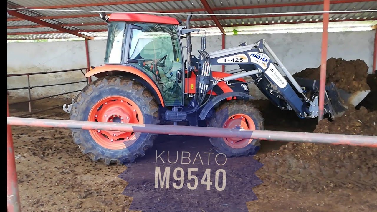 Kubato m9540 kepçe taktırdık ahbun yüklüyoruz