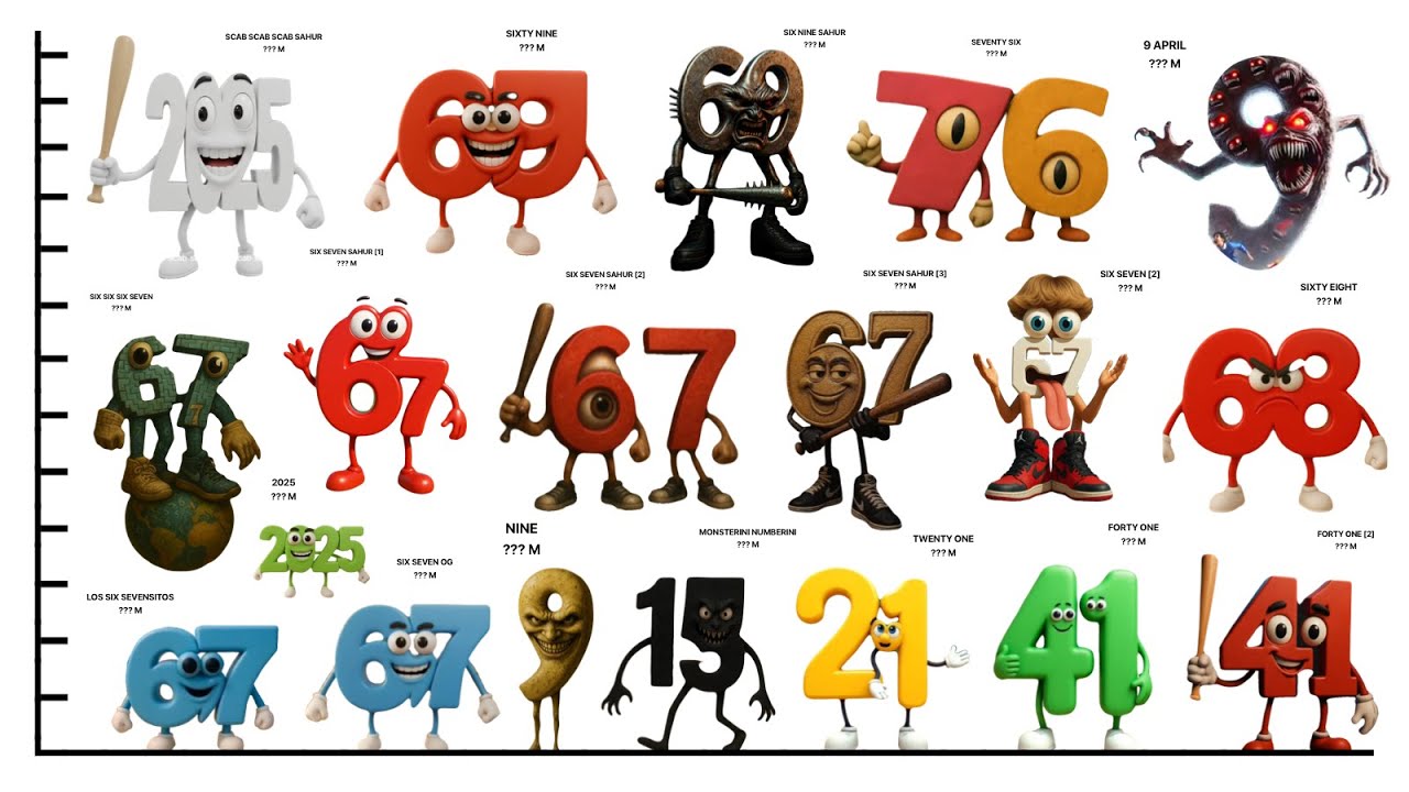 All SIX SEVEN 67 Family Italian Brainrot HEIGHT COMPARISON + VOICE | Size Comparison