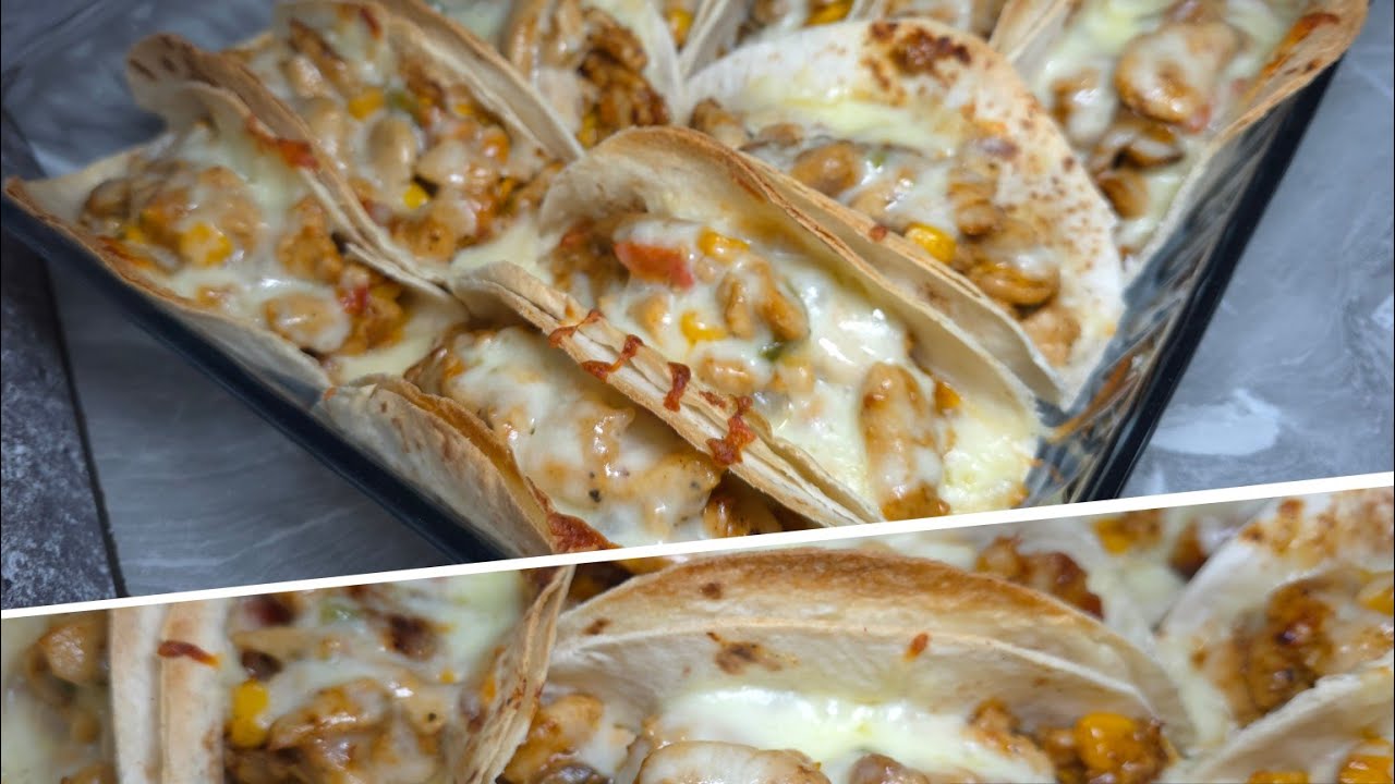 اطيب صينية تاكو الدجاج بطريقة سهلة وشكل مميزة Tacos