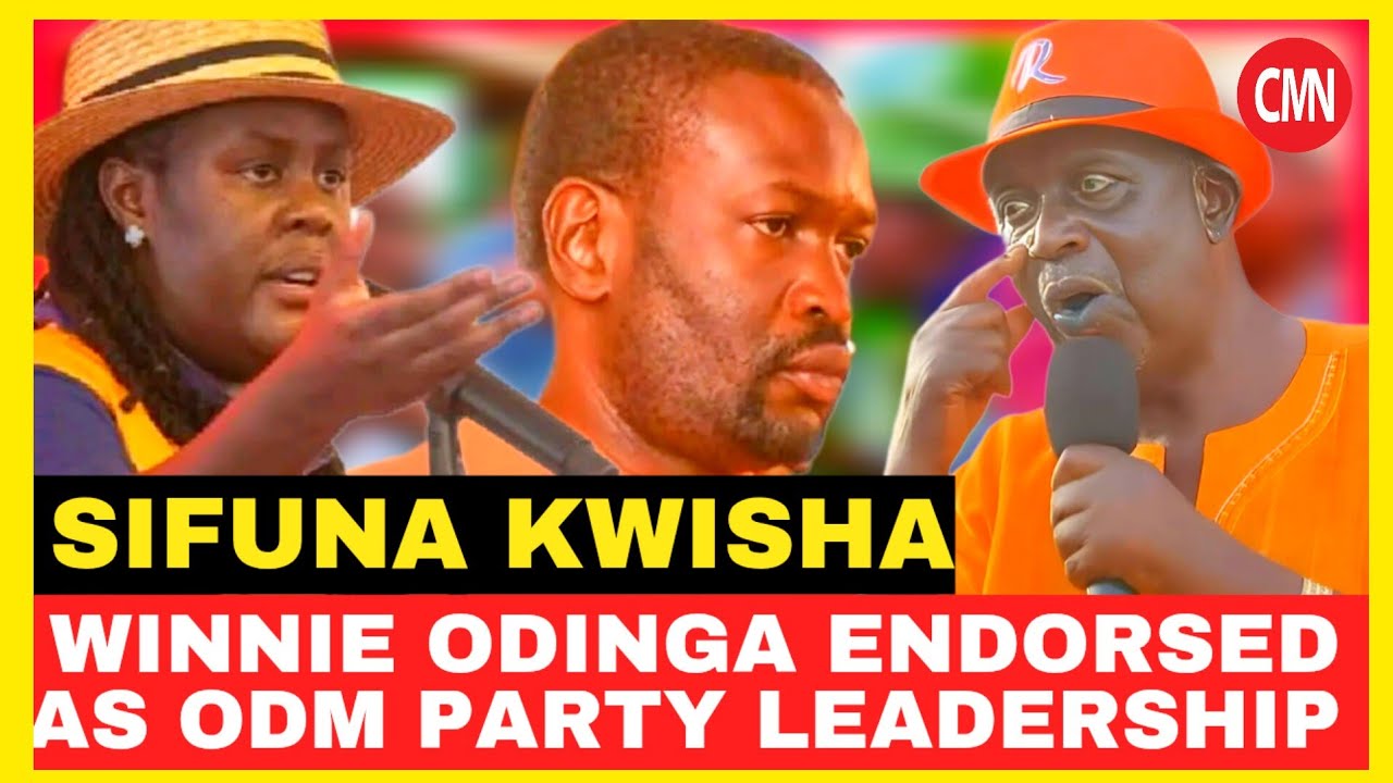 SIFUNA KWISHA!!WINNIE ODINGA ENDORSED AS ODM PARY LEADRER
