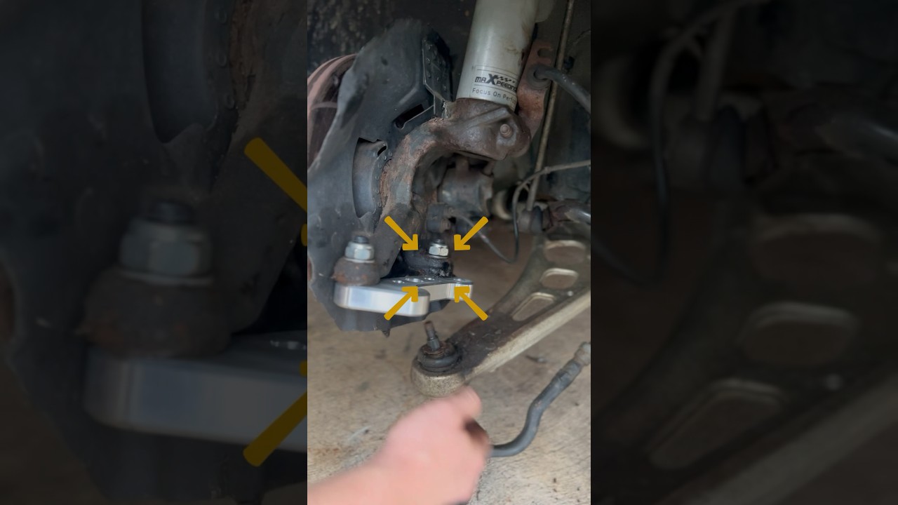Modifications needed for CNC71 angle kit. #bmw #e46 #drift #drifthq #howto ￼