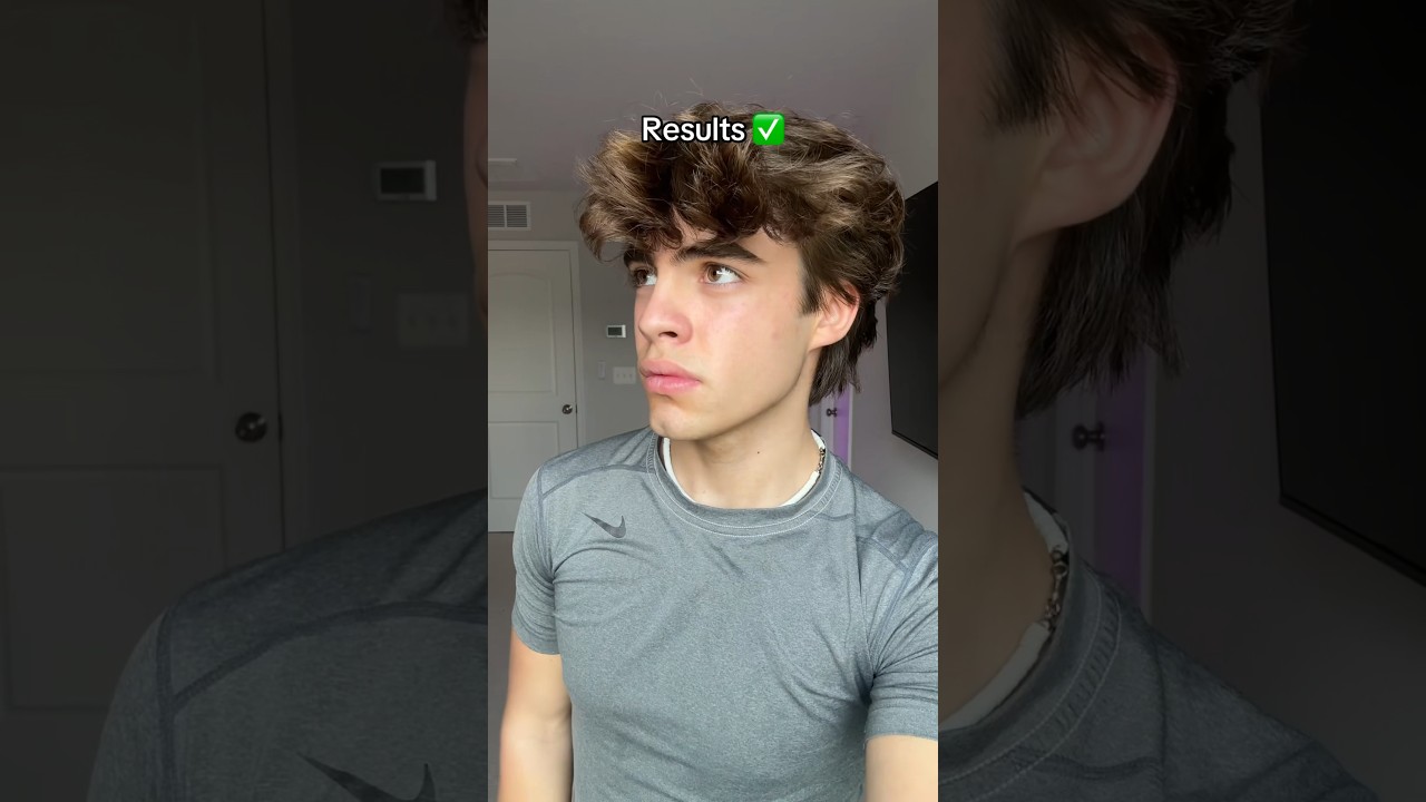 Modern mullet before and after 😱