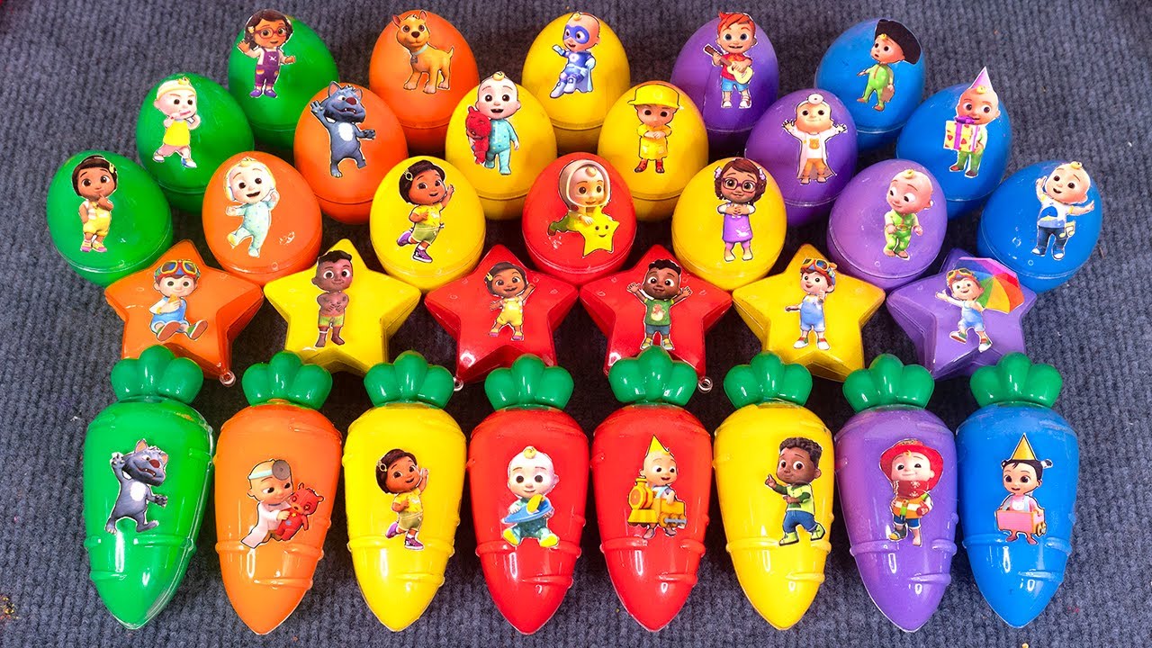 Finding Pinkfong Slime Mixing Coloring ! Satisfying ASMR Videos