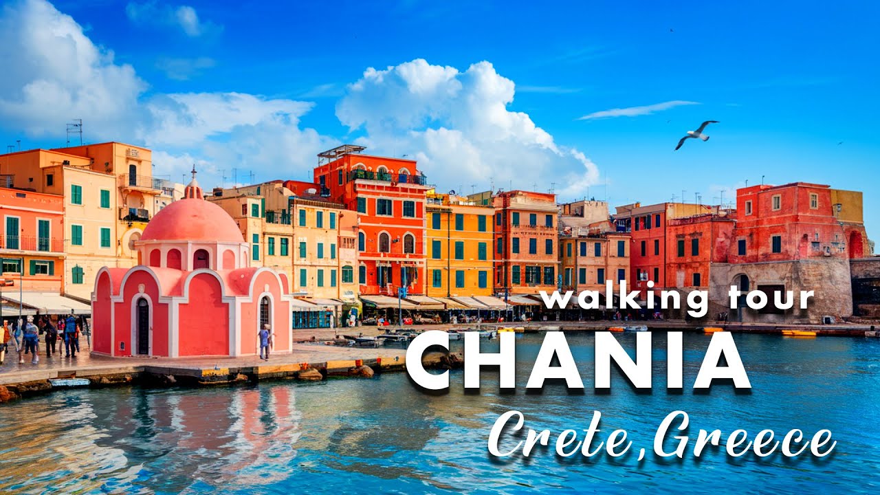 CHANIA SEPTEMBER 2024 🇬🇷 CRETE 🇬🇷 GREECE 🇬🇷 WALKING TOUR 4K