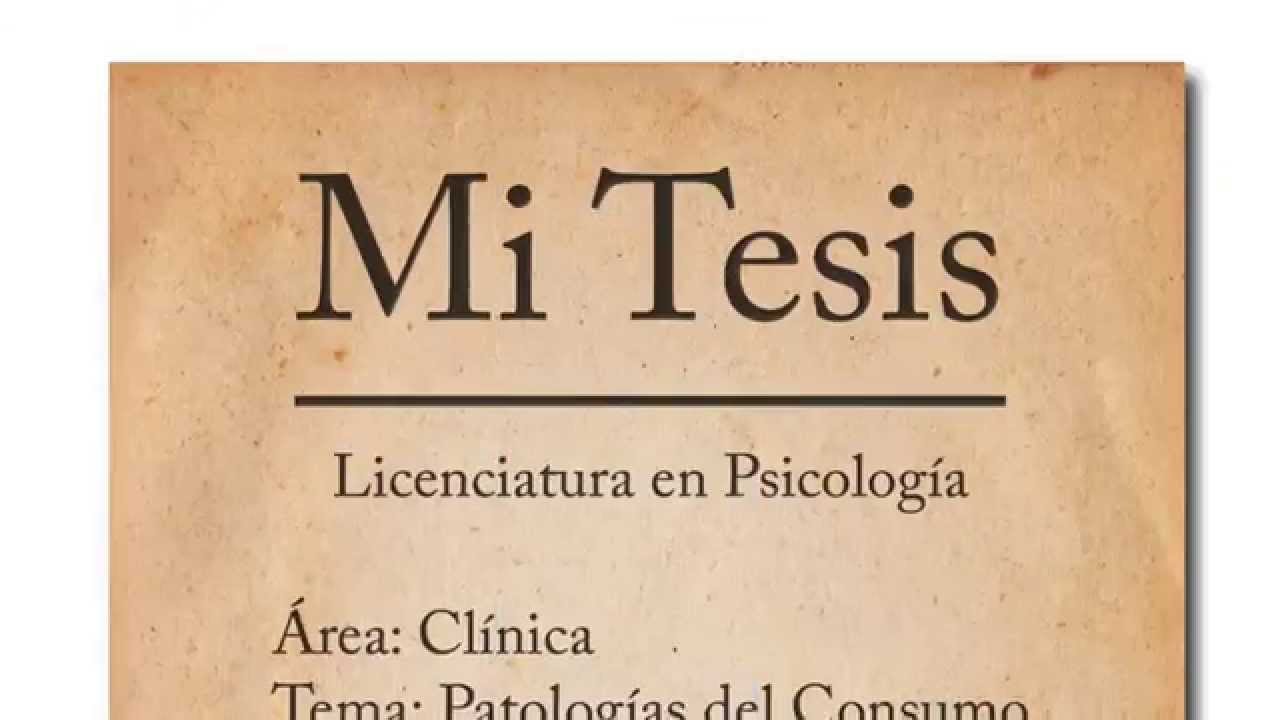 Hablemos de la TESIS PSICO UBA