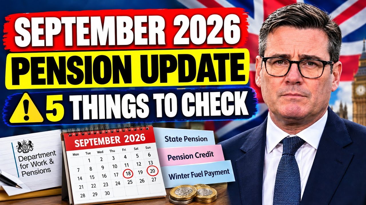⚡UK Pensioners: 5 Important Pension & DWP Updates for September 2026