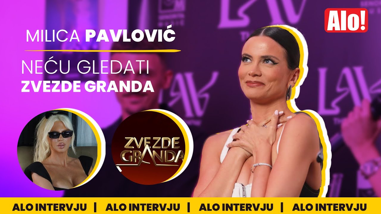 NEĆU GLEDATI ZVEZDE GRANDA - Milica Pavlović zanemela zbog pitanja o Jeleni Karleuši