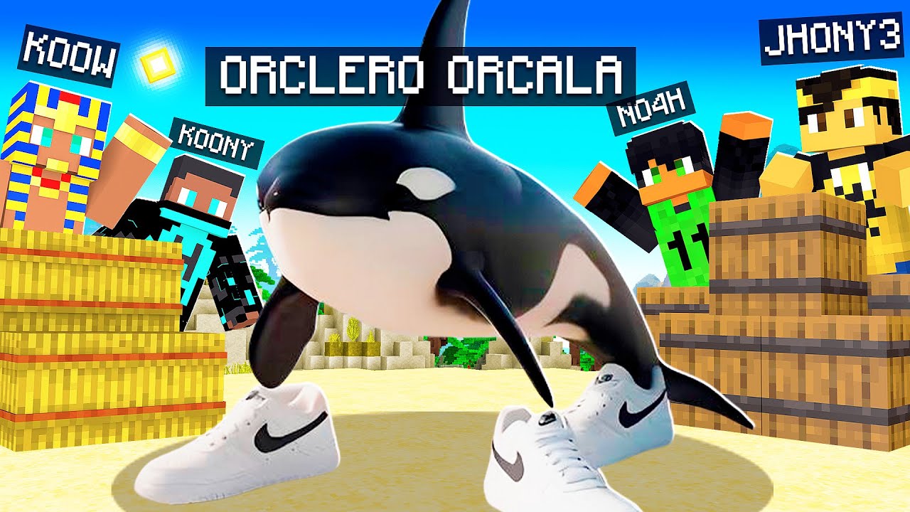 SE ESCONDA DO ORCALERO ORCALA no MINECRAFT