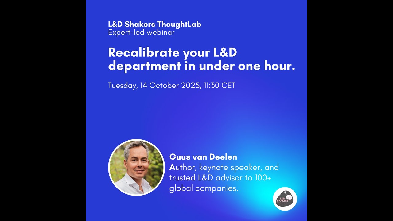 ThoughtLab: Recalibrate your L&D department in under one hour.