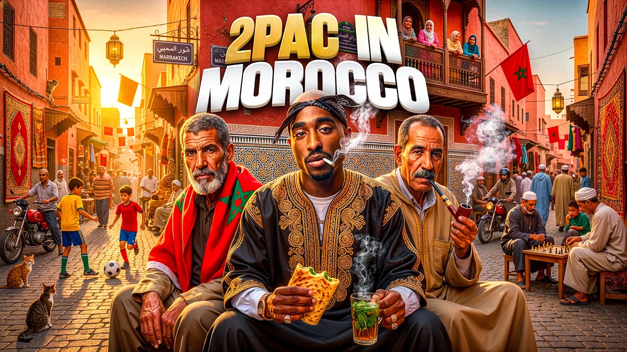 2Pac in Morocco 🇲🇦 | Gnawa Hip Hop Fusion x Gumbrie | Moroccan Style Fusion Dark