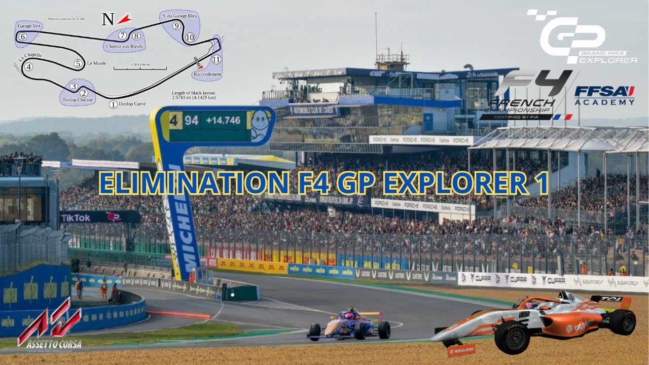 Course Élimination spéciale GP Explorer 1 (Circuit Bugatti) - Assetto Corsa