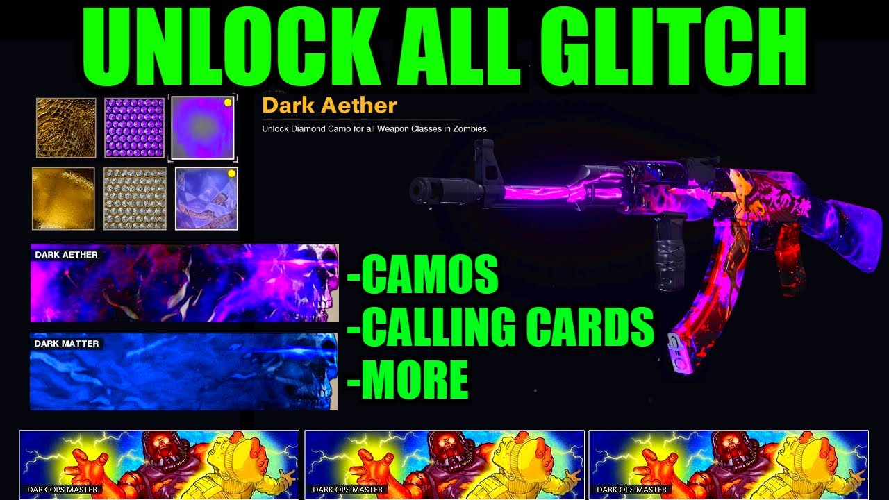 *UNLOCK ALL* GLITCH! INSTANT DARK MATTER GLITCH COLD WAR! COLD WAR CAMO GLITCH! COLD WAR GLITCHES!
