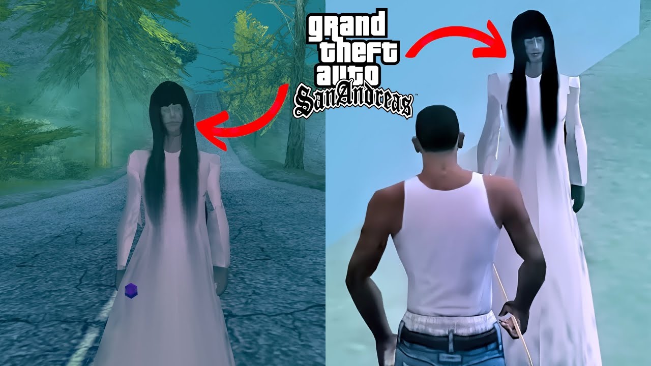 I Found Ghost At 23:00 in GTA San Andreas (GTASA Horror Place With Paranormal Activities)