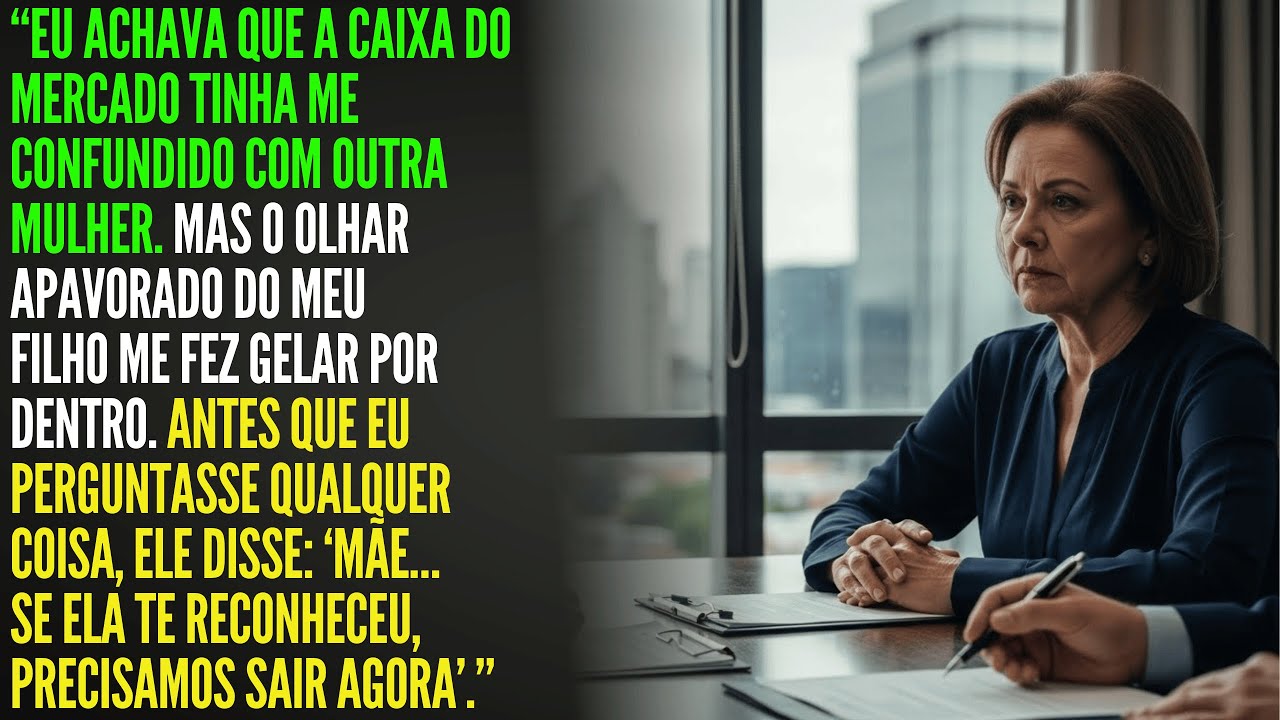 O Caixa Me Chamou de “SRA. COLLINS” — 3x No Mesmo Dia… Eu Nunca Estive Lá. Meu Filho Sabe o Porquê