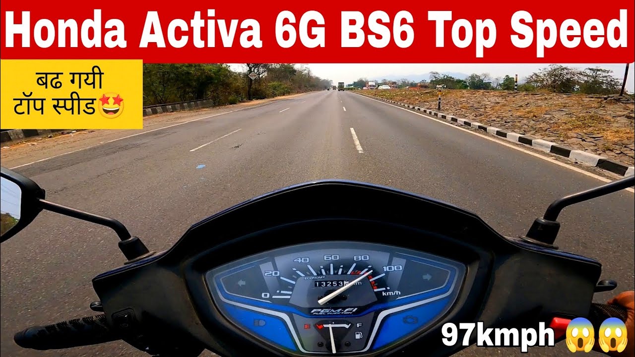 Honda Activa 6G BS6 Top Speed Test | 2022 Model | Top Speed Test On Highway