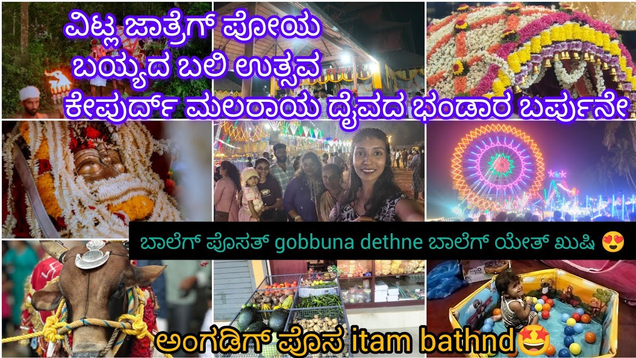 ವಿಟ್ಲ ಜಾತ್ರೆಗೆ ಪೋಯ ಬಯ್ಯದ ಬಲಿ ಉತ್ಸವ ಕೇಪುರ್ದ್ ಮಲರಾಯ ದೈವದ ಭಂಡಾರ ಬರ್ಪುನೇ /ಬಾಲೆಗ್ ಪೊಸತ್ gobbuna detha 🤩
