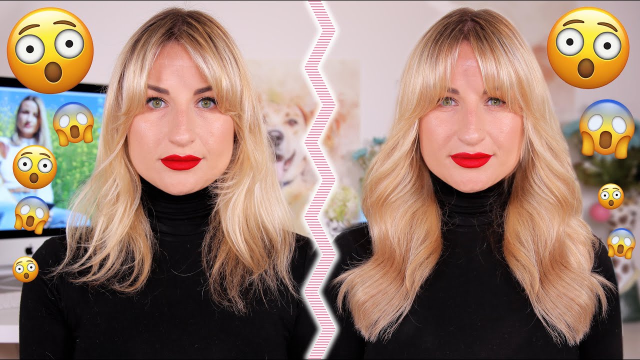 😲OMG😲 Cómo pasé de este pelo rata a esta PEDAZO DE MELENA en 1 minuto EXTENSIONES de hilo invisible