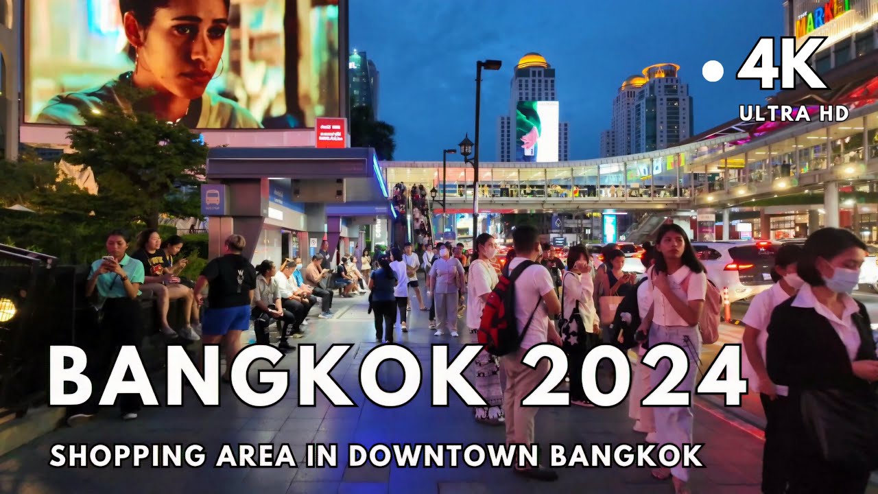 [4K UHD] Walking in Downtown Bangkok | Ratchaprasong and Pratunam Areas