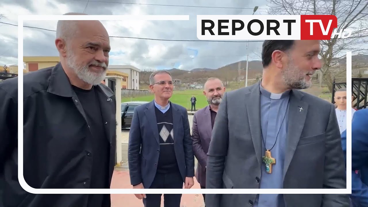 Rrëshen, Rama viziton shkollën profesionale! Batuta me Dom Gjergjin: Ogur i mirë kur vijmë ne!
