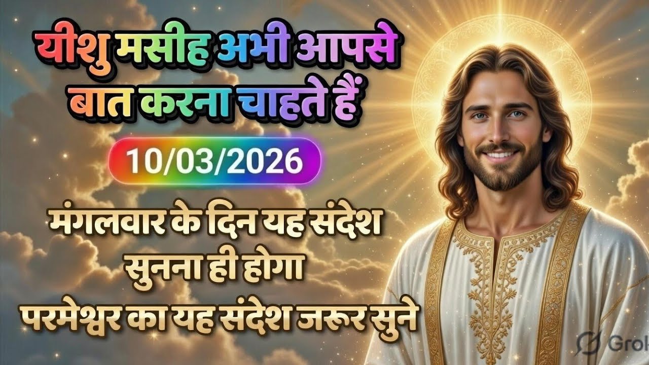 ✝️⚡10  मार्च 2026 मंगलवार का यीशु मसीह का सन्देश |जरूर सुने Universe Message|Jesus Message Today 