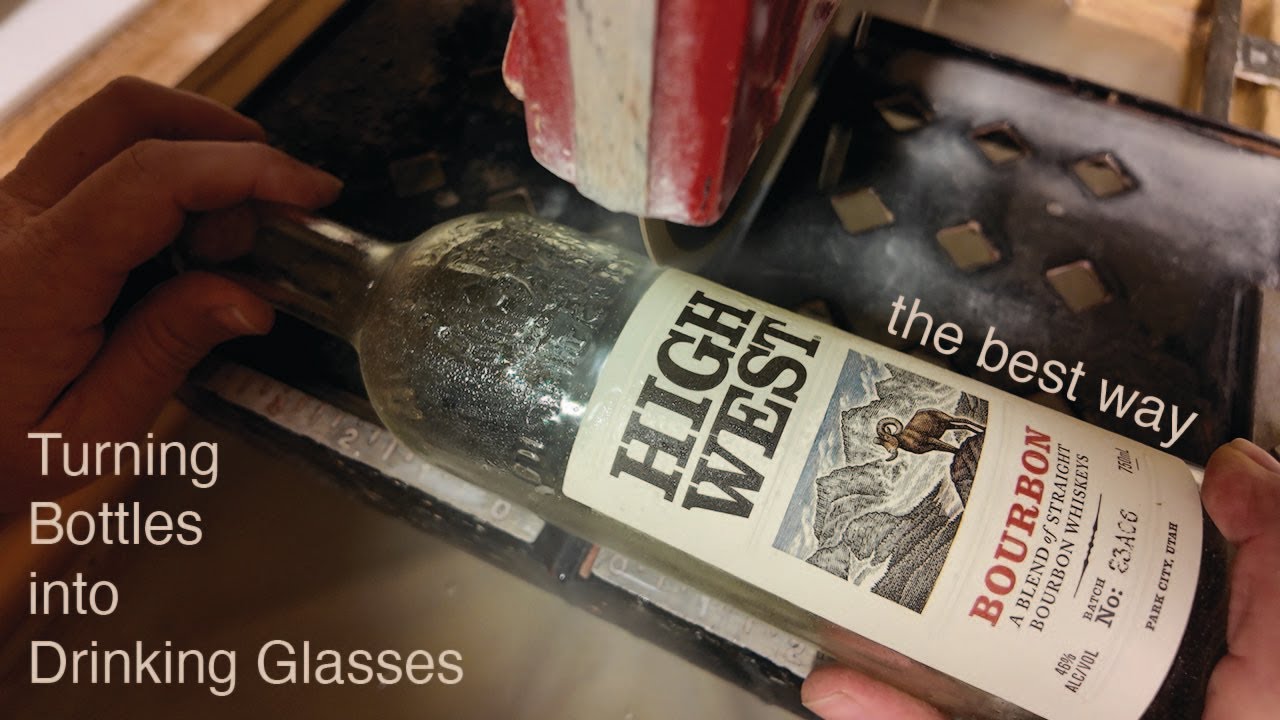 Cut and Grind Bottles into Drinking Glasses [fastest way]