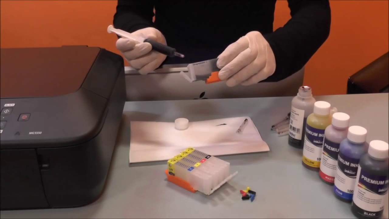 TUTO Imprimante alimentaire - Comment remplir d'encre les cartouches rechargeables CANON