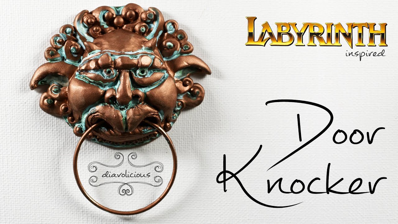 The Door Knocker (right one) - Labyrinth inspired polymer clay TUTORIAL