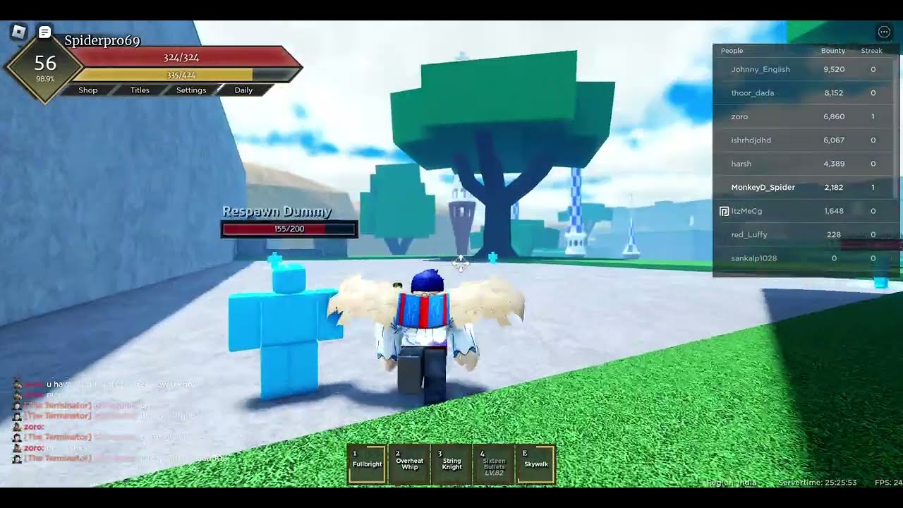 1th day of try to roll mythical in fruit battleground.....!!!! |SPIDERGAMING|