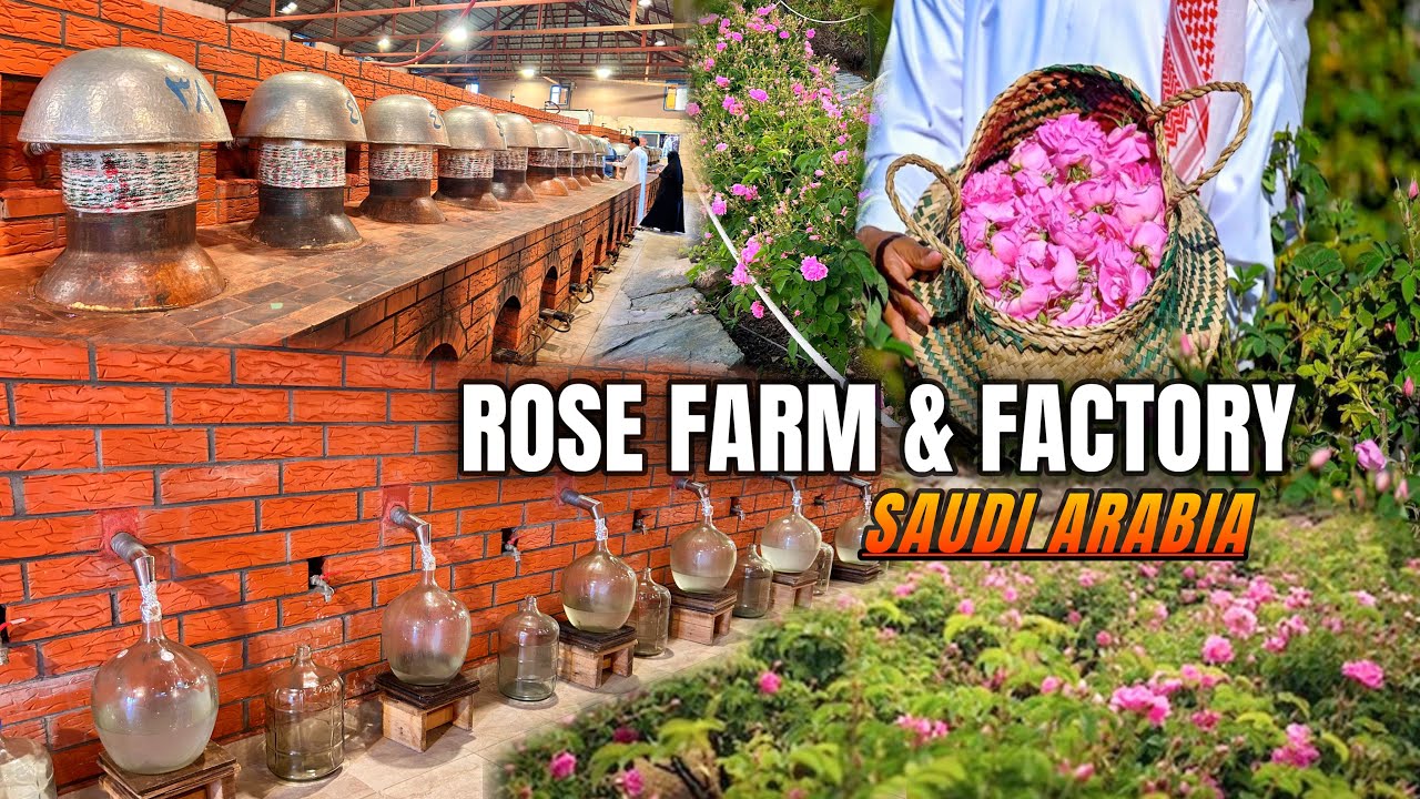 ARQ E GULAB FACTORY in Saudi Arabia 🇸🇦 | Flowers 🌹 Farm in Taif City | How to Make Flowers Perfume