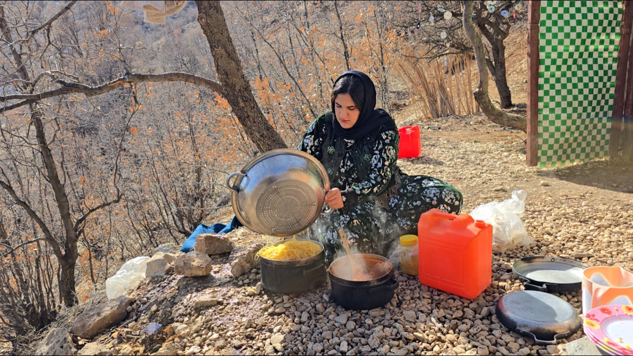 Cooking Pasta for Lunch in the Mountains | Life in the Mountains