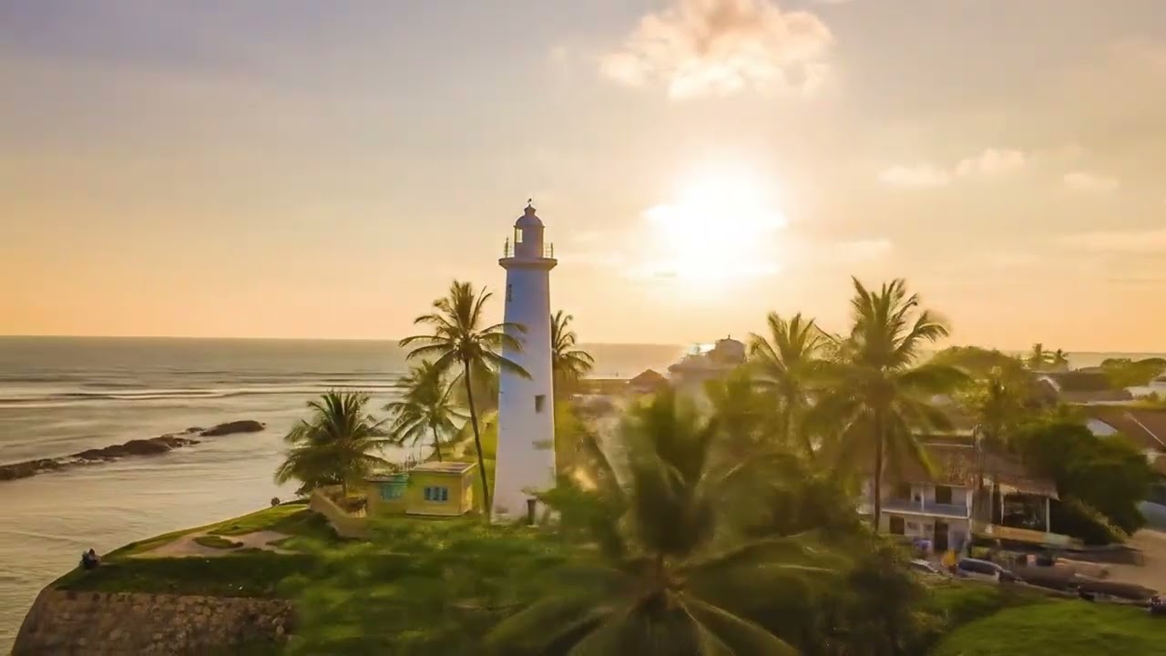 "Sri Lanka’s Most Beautiful Sunset 🌅 | Galle Fort Lighthouse at Golden Hour