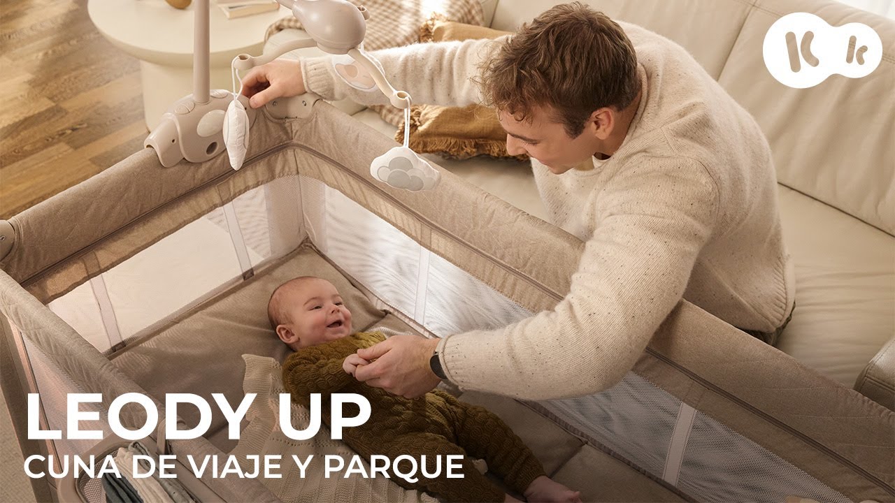 Kinderkraft LEODY UP – cuna de viaje 2 en 1 | plegado y desplegado fáciles