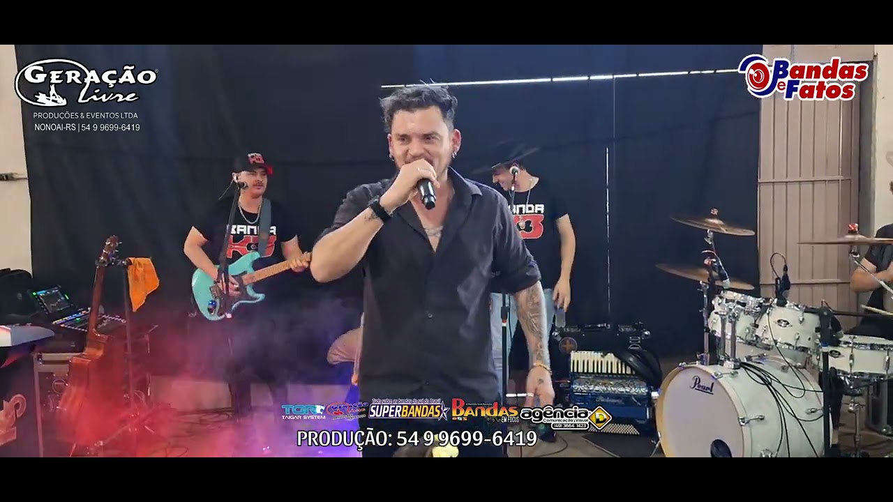 Um pouco da Banda K3 ao vivo na Tradicional Festa de Santo Antônio em Rio dos Índios-RS  08-06-2025
