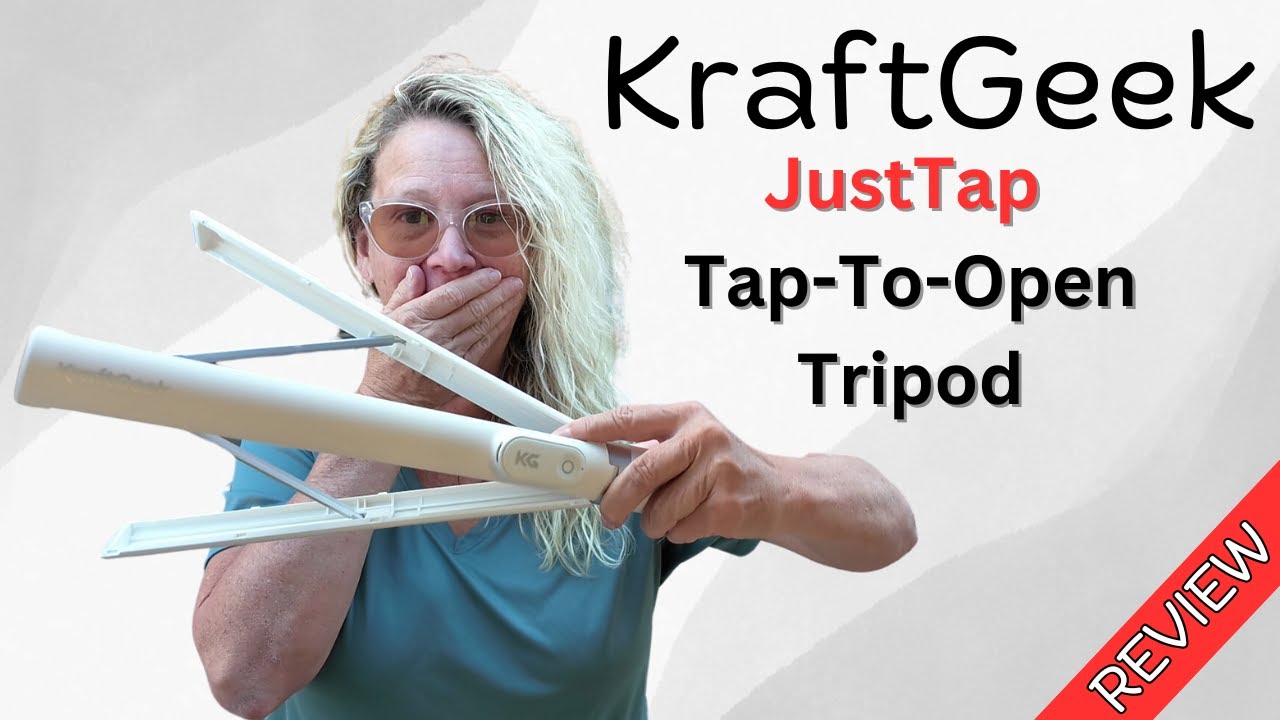 KRAFTGEEK JustTap TAP-TO-OPEN TRIPOD  - AMAZING PRODUCT / GREAT PRICE #vlogging #kraftgeek #tripods