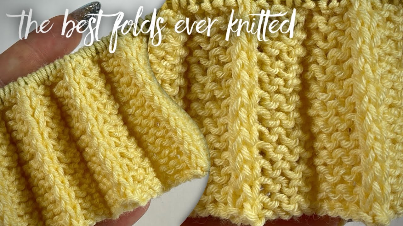 Это хит! Так вы еще не вязали: ПЛИССЕ СПИЦАМИ! 👌💥💥💥 Very beautiful knitting pattern!
