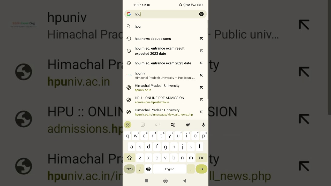 HOW TO CHECK ALL RESULTS AND COUNSELLING DETAILS- HPU SHIMLA