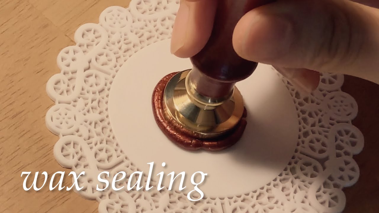 [sub] 실링왁스 언박싱부터 찍는 법 그리고 활용까지 | Wax Seal Stamp | no BGM | ASMR | 4K