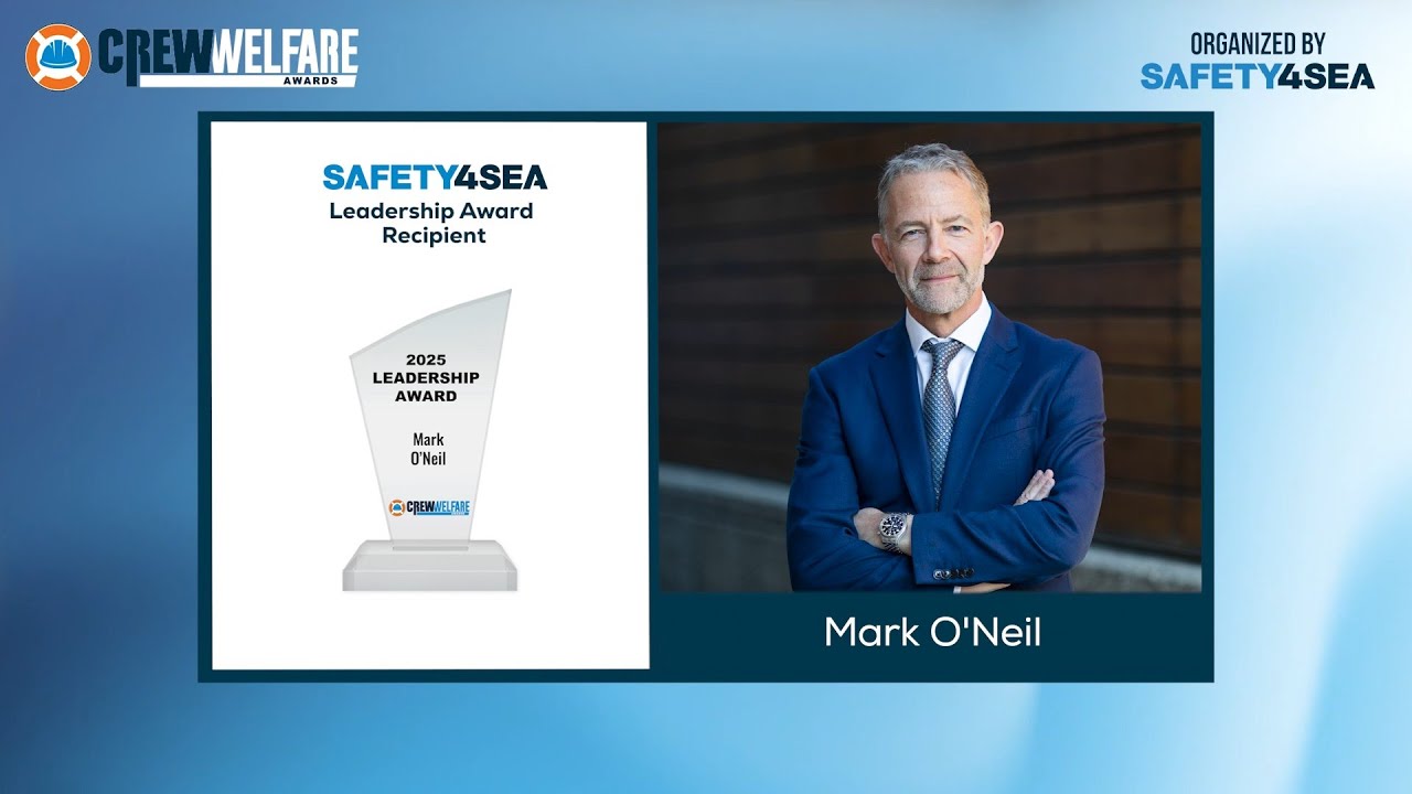 Mark O’Neil, Columbia Group receives the 2025 Crew Welfare Leadership Award
