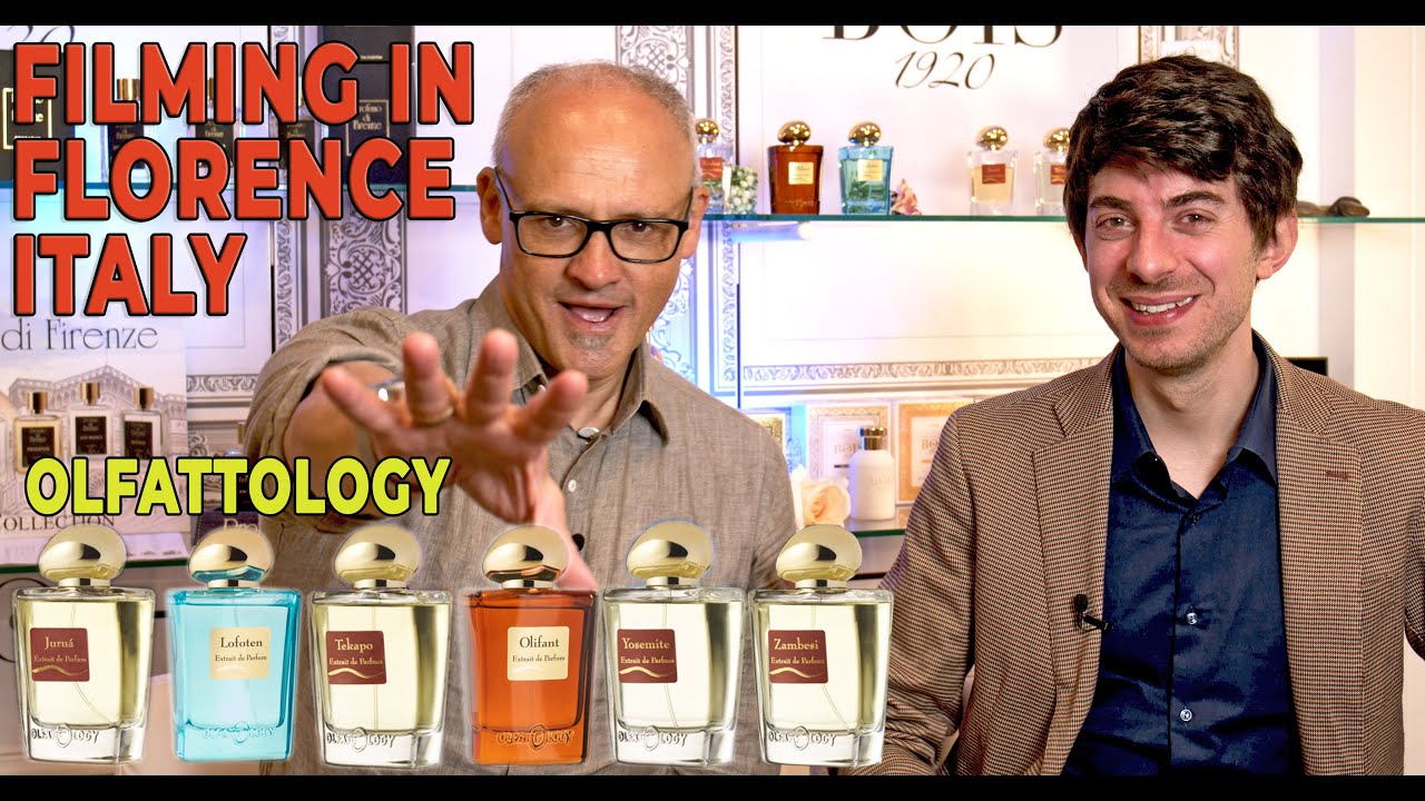 REVIEWING 6 OLFATTOLOGY PERFUMES - FILMING IN THE HISTORIC BOUTIQUE IN FLORENCE WITH SIMONE
