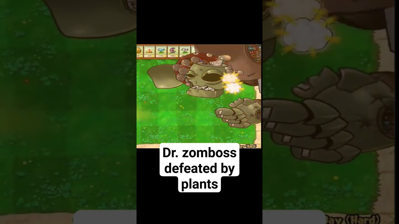 Dr. zomboss defeated by plants #pvz #pvz2 #drzomboss #short