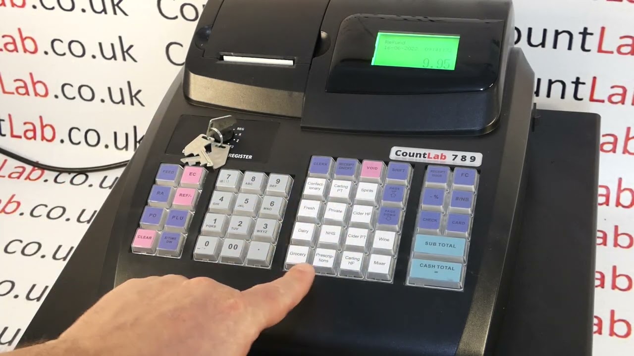 CL721 - How To Process A Refund On the CountLab 7, 8, 9 Cash Registers