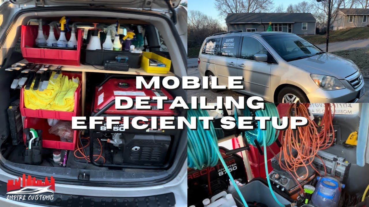 Mobile Auto Detail: Detailing Van Setup